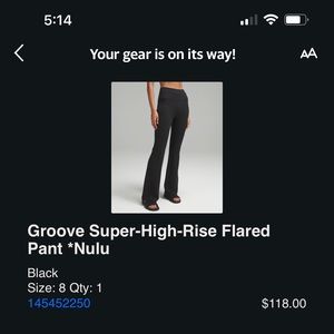 Lululemon Groove Super High Rised Flared Pant Nulu